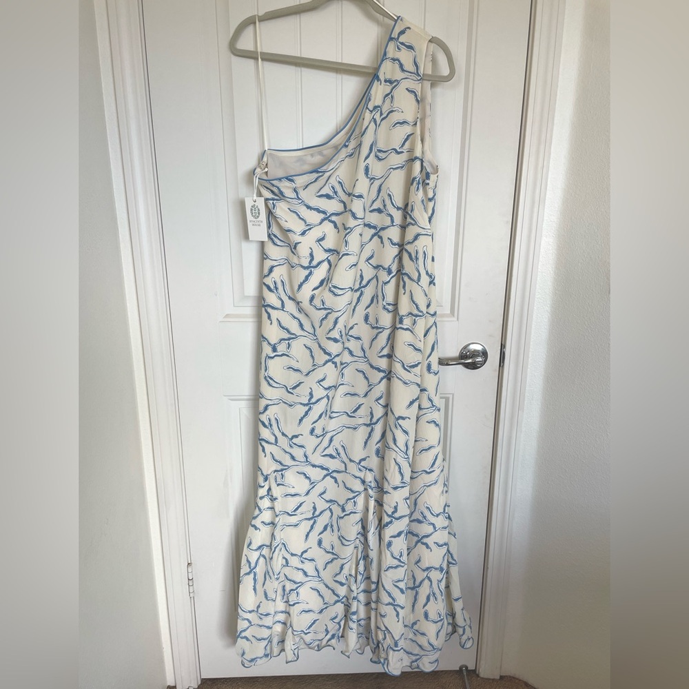 NWT Tuckernuck Hyacinth House Cream & Blue Seaside Sabine Dress